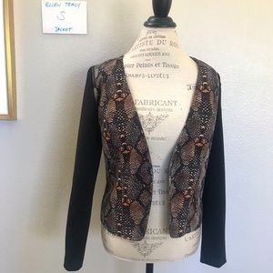 Ellen Tracy animal print jacket
